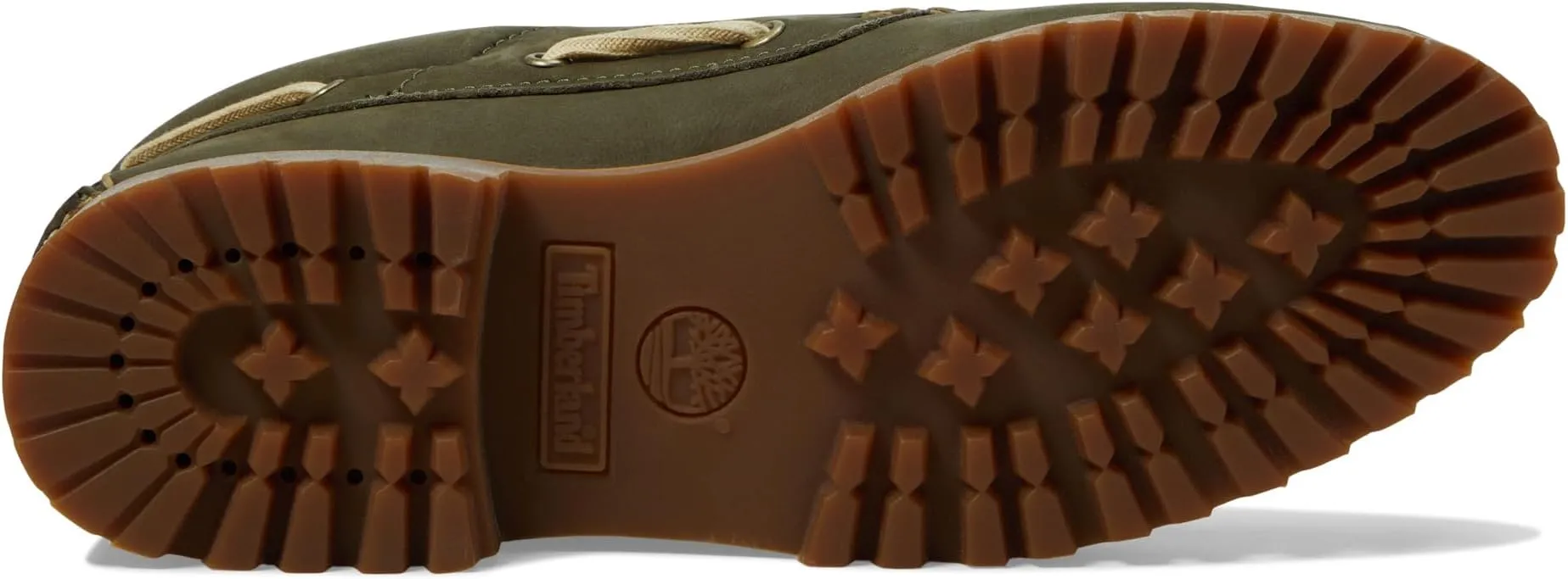 Authentics 3 Eye Classic Lug Timberland Sneakers, Dark Green Nubuck 1
