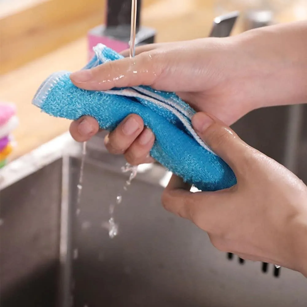 Bamboo Fiber Dish Towel 5 Pcs Set