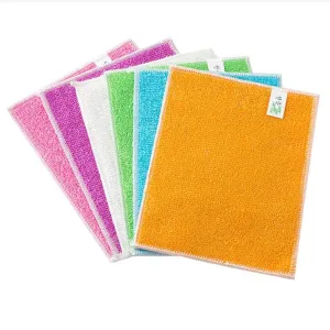 Bamboo Fiber Dish Towel 5 Pcs Set