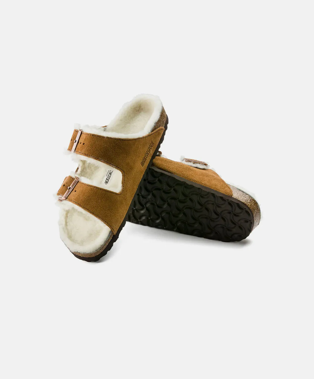 Birkenstock Arizona Mink Suede Leather/Shearling Regular