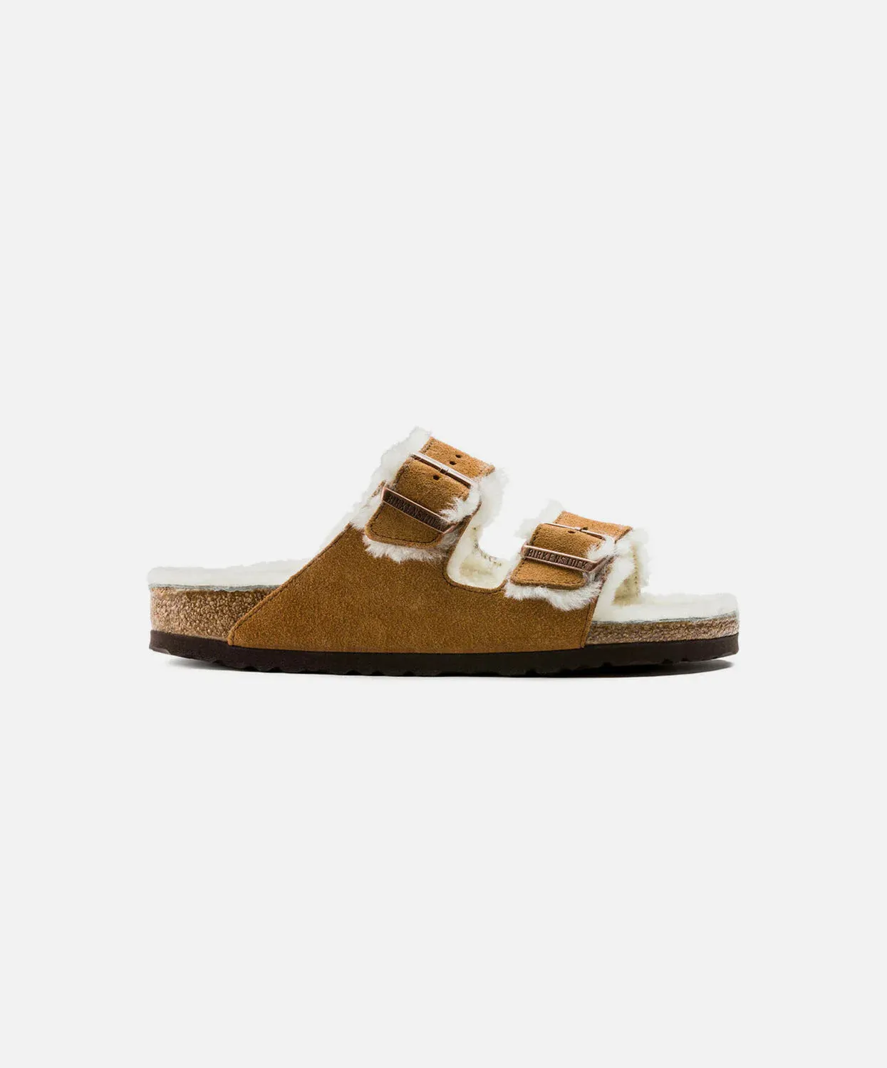 Birkenstock Arizona Mink Suede Leather/Shearling Regular