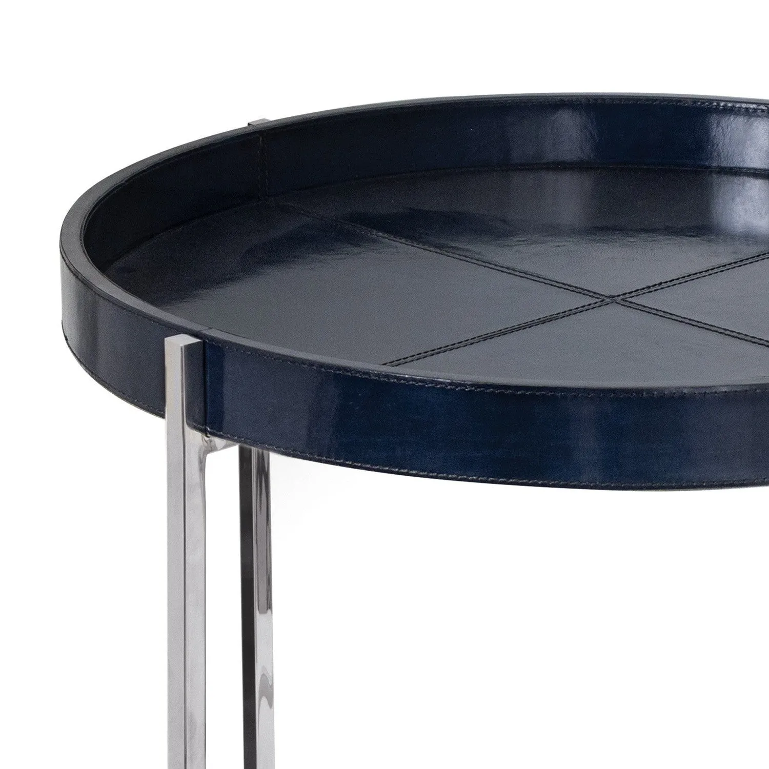 Derby Leather Tray Table