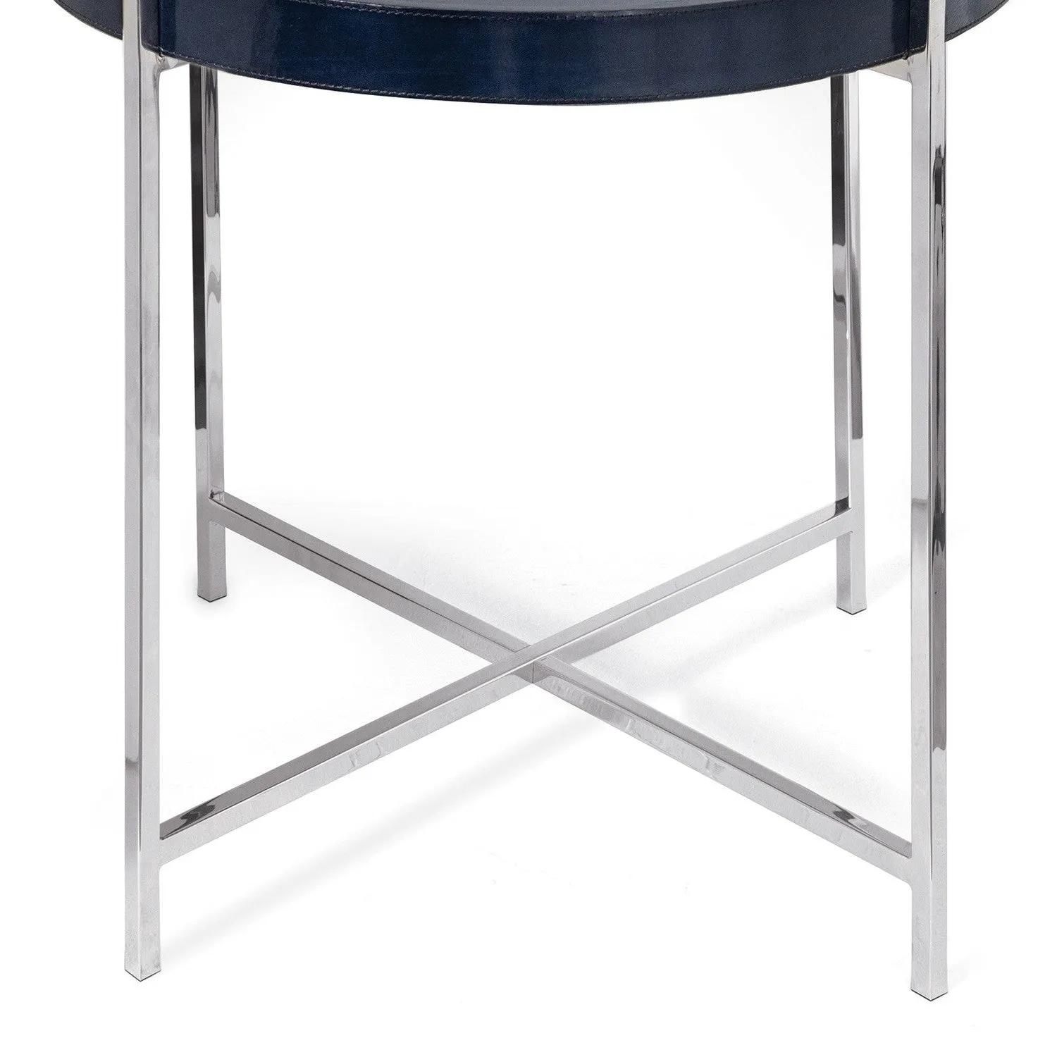 Derby Leather Tray Table