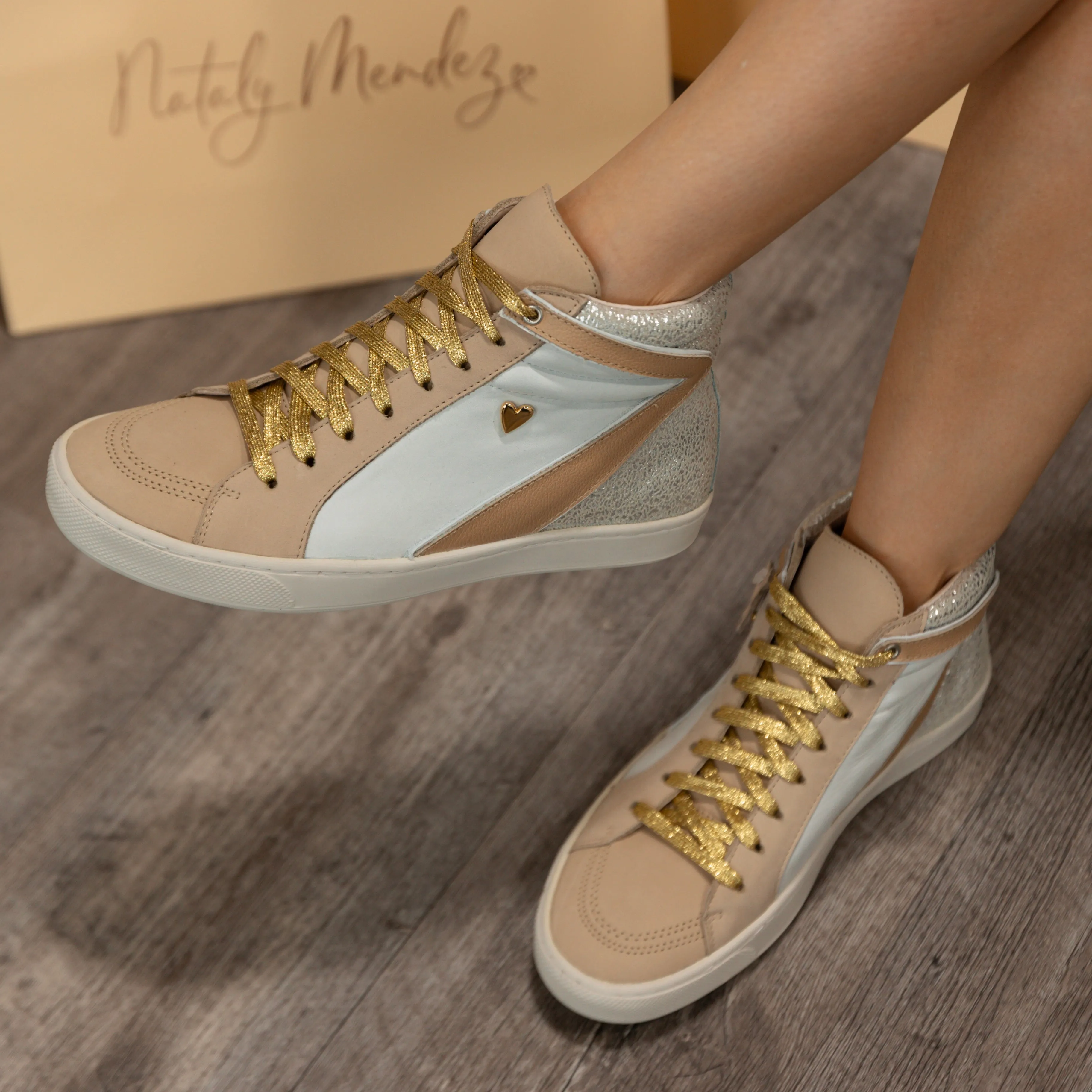 Joie High Top Sneakers - Beige