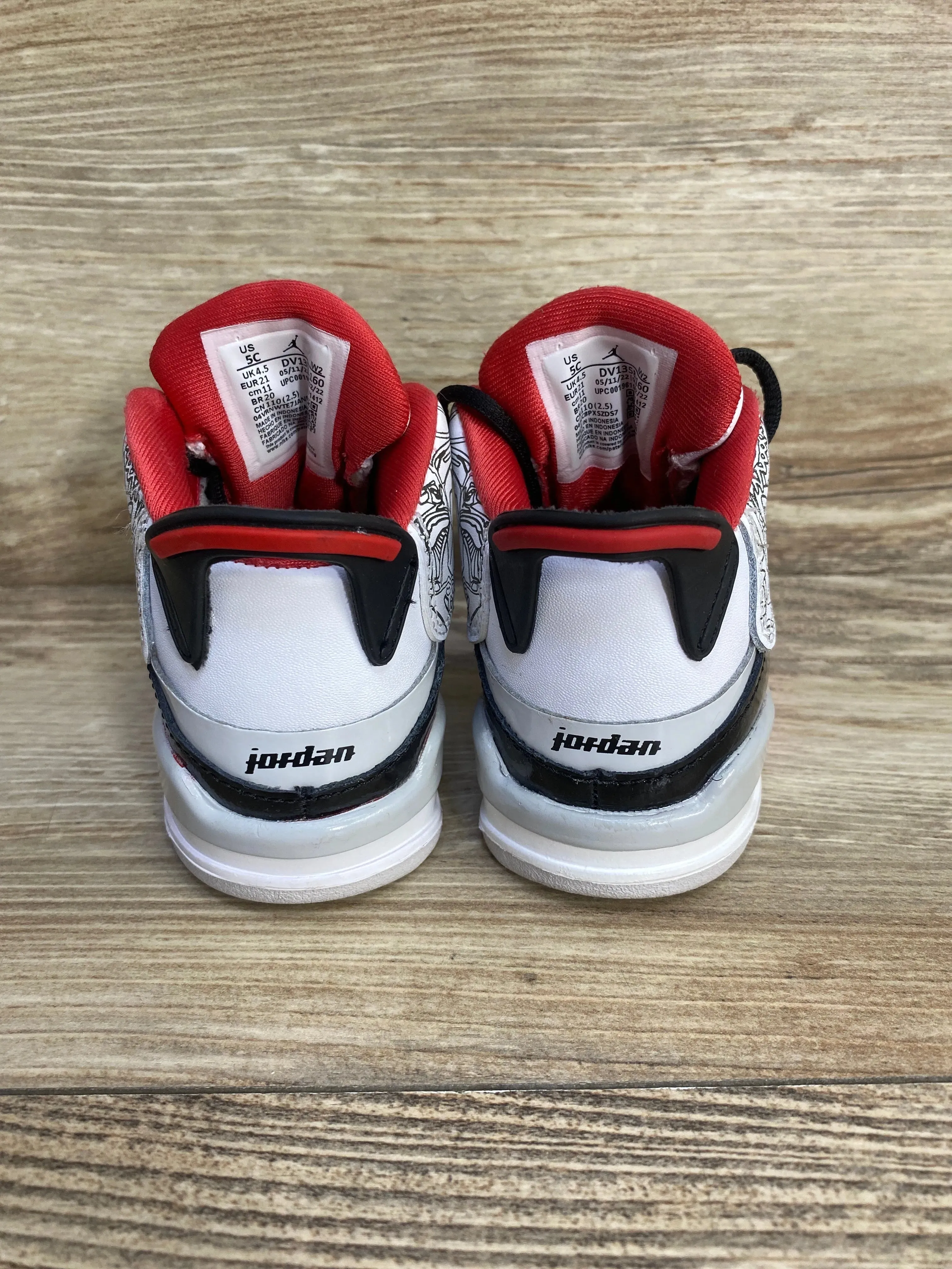 Jordan Dub Zero TD 'Varsity Red' Sneakers sz 5c