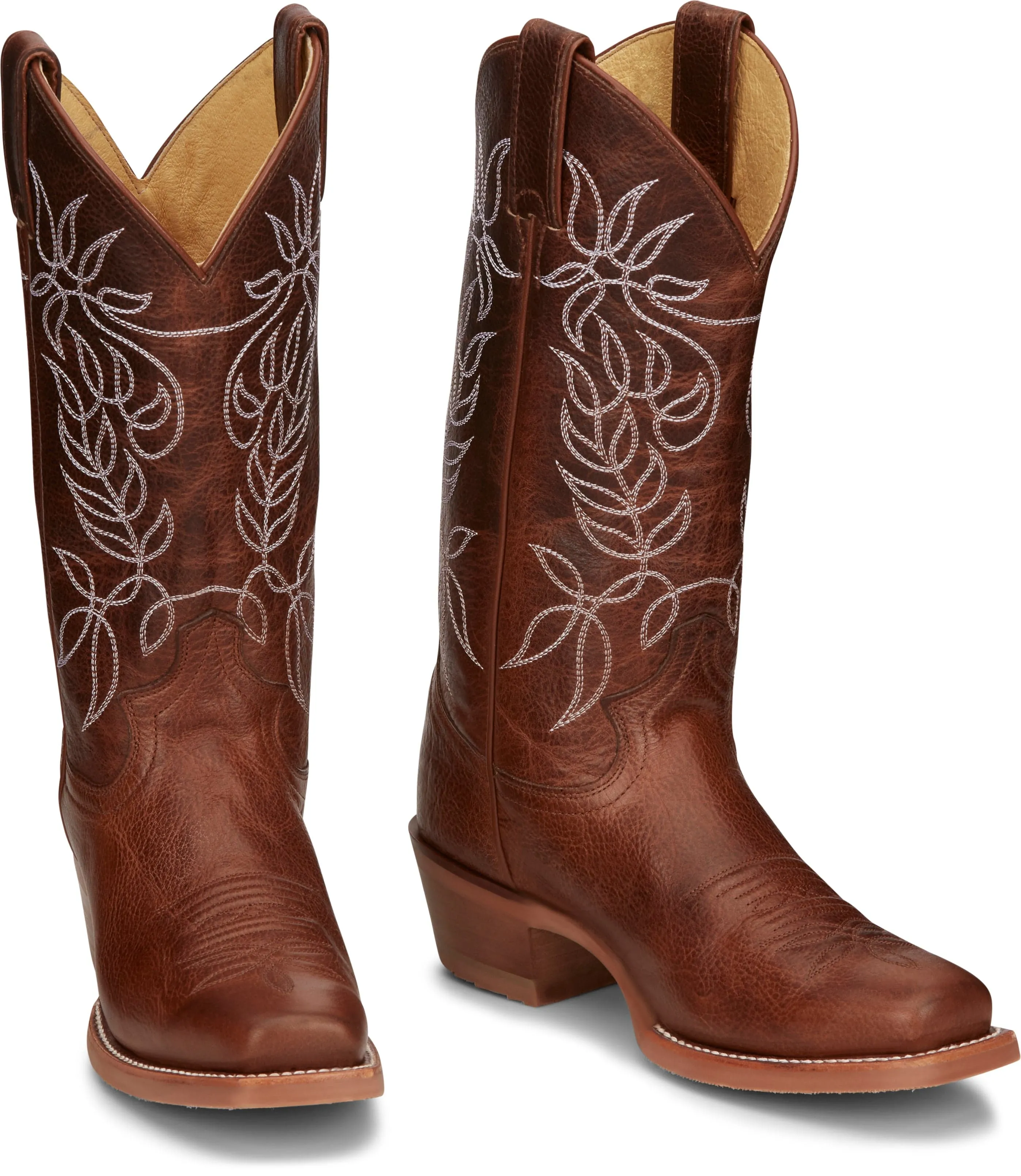 Justin Women's Vickery Brown Western Cowgirl Boots CJ4010