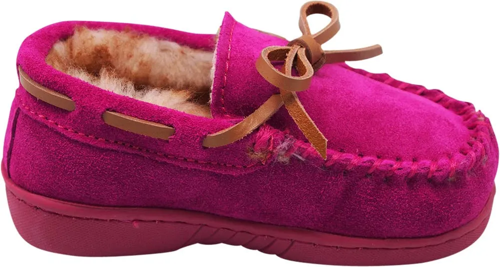 NORTY Girls 11-3 Magenta Slippers 16964