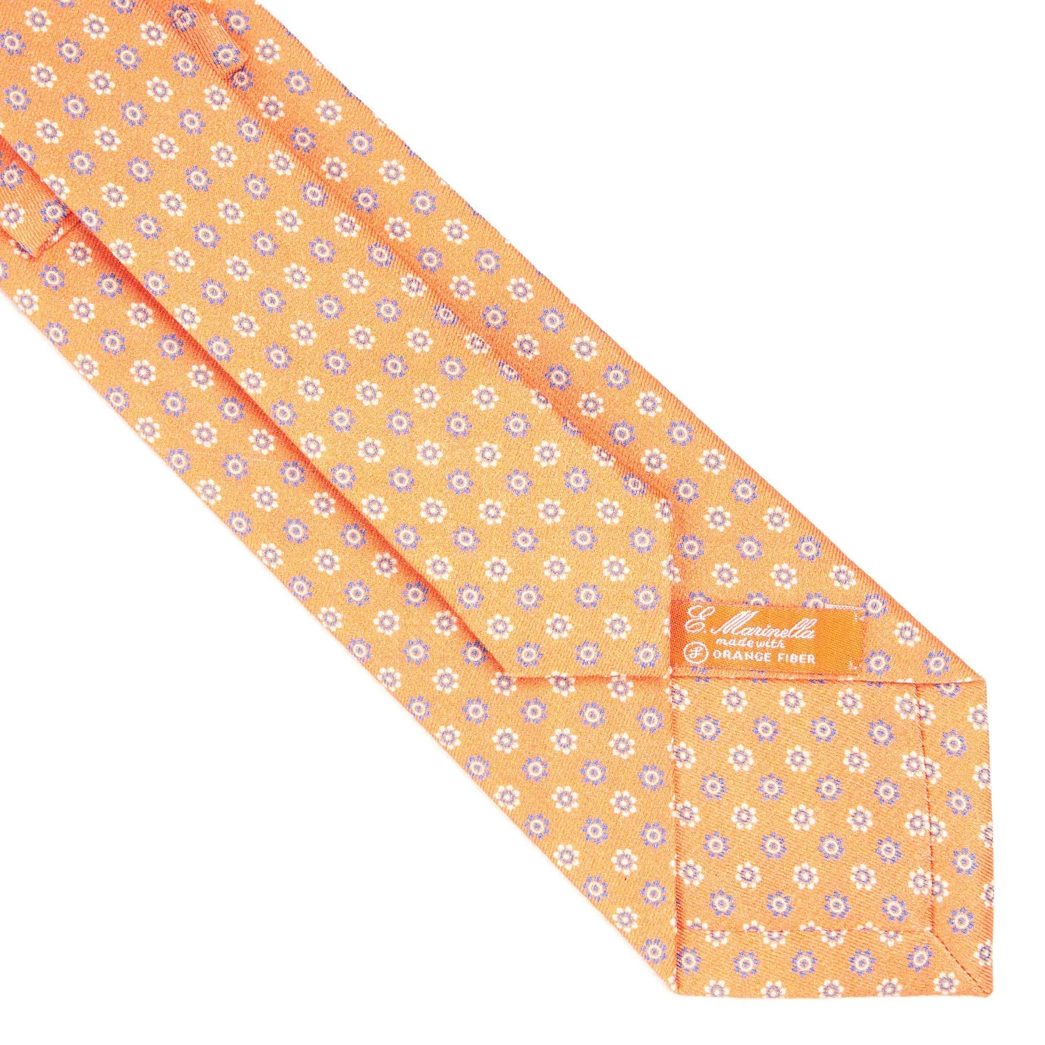 ORANGE SILK AND ORANGE FIBER TIE
