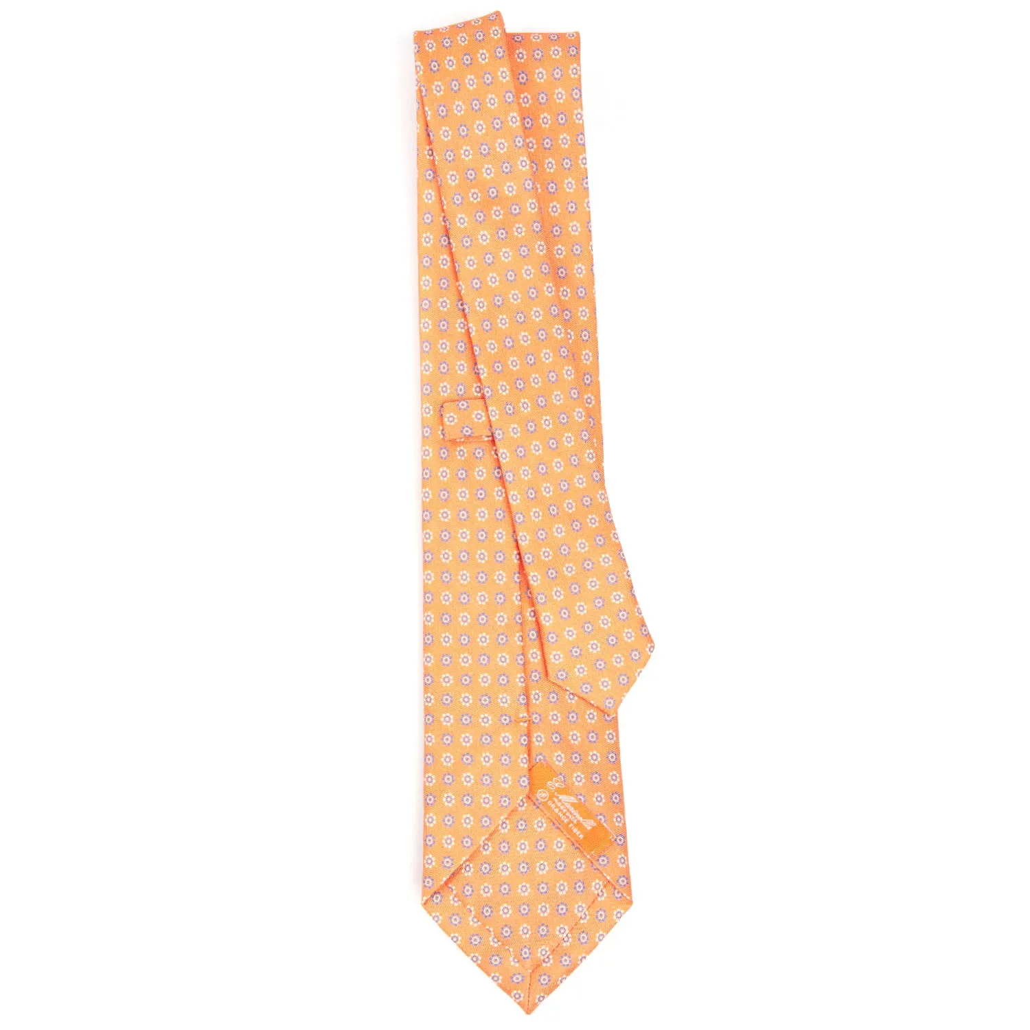 ORANGE SILK AND ORANGE FIBER TIE