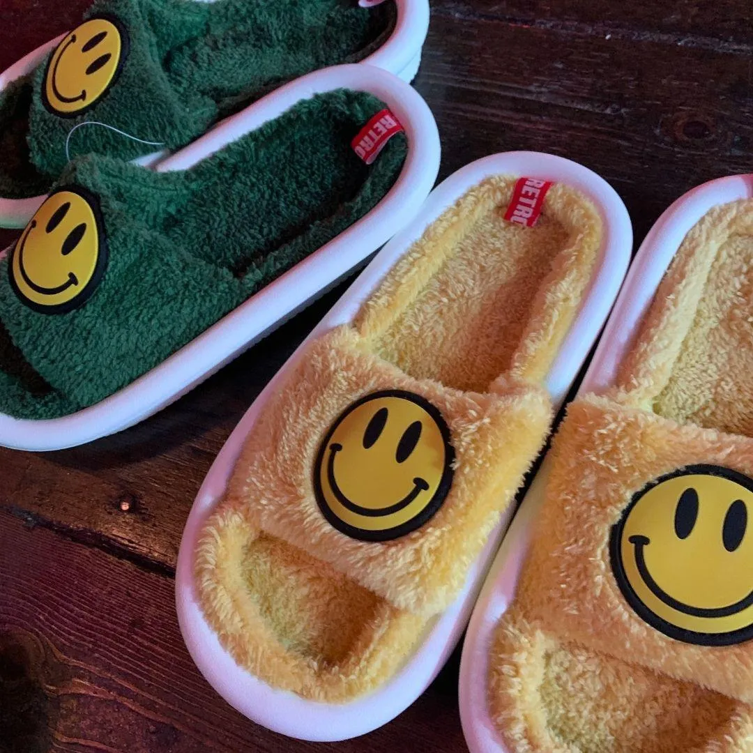 Smiley Slippers - Yellow