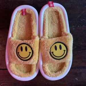 Smiley Slippers - Yellow