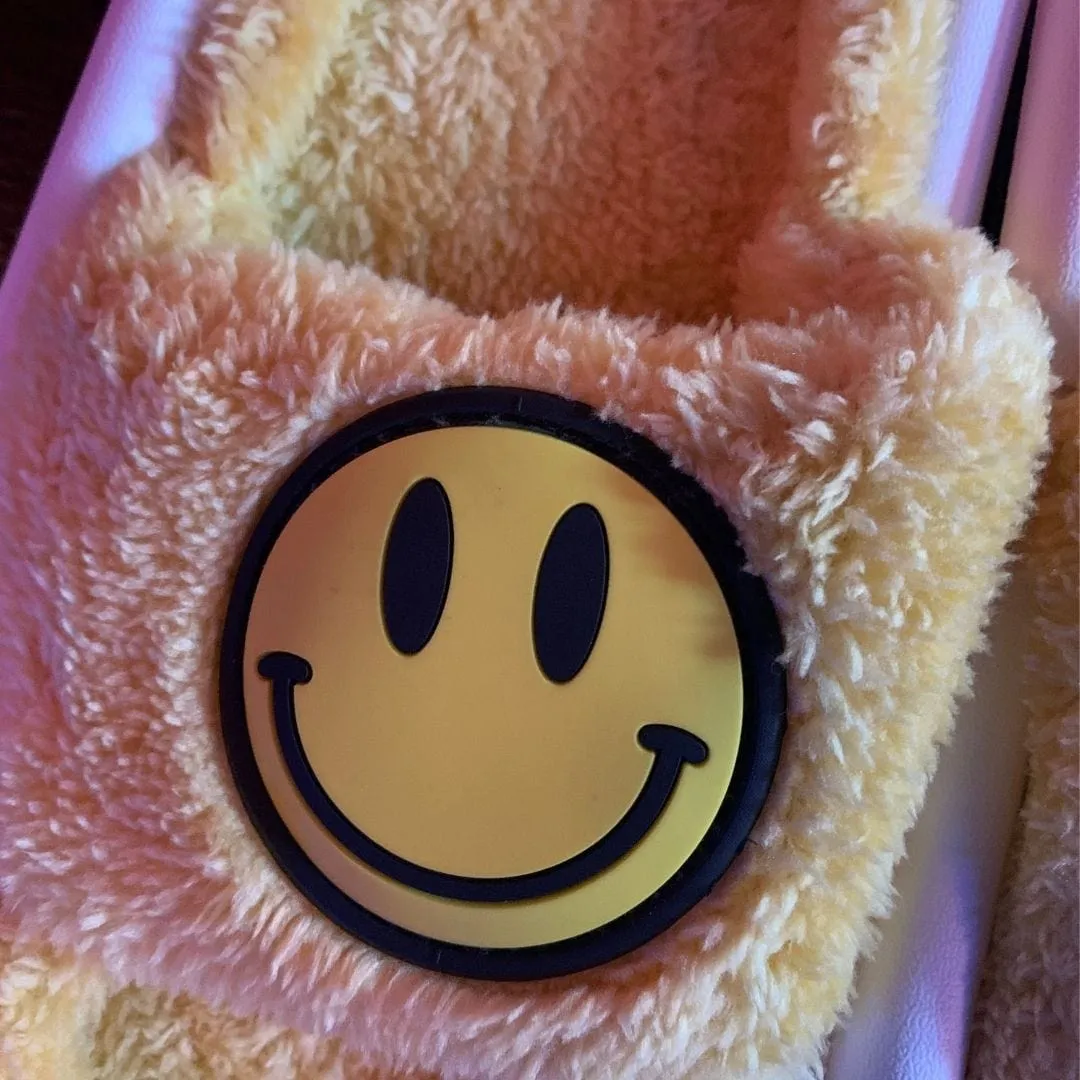 Smiley Slippers - Yellow