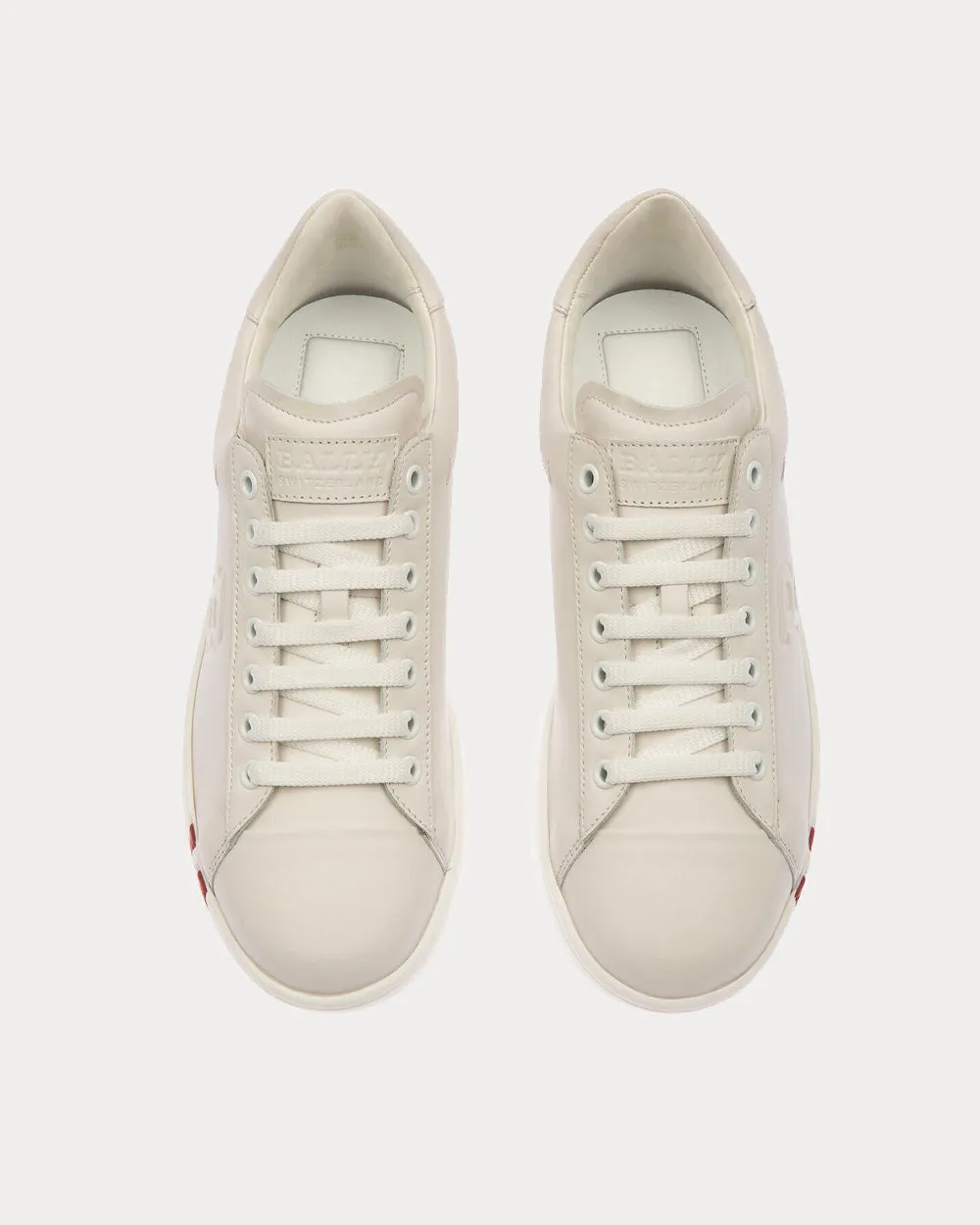 Wivian Leather White Low Top Sneakers